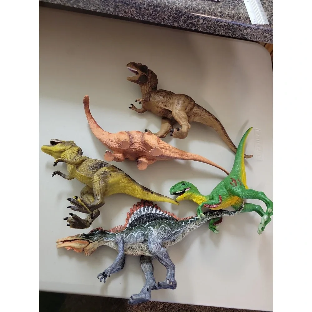 Hard rubber plastic Dinosaur Figures Prehistoric animals Dino